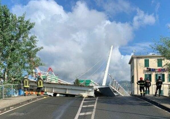 Ancora un ponte crollato in Liguria, cede la struttura ...