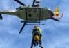 Genova, escursionista cade sul Monte Ramaceto, arriva l’elicottero elicottero vigili del fuoco