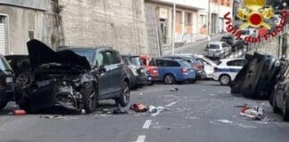 Incidente in via Bari, uno dei conducenti positivo alla cocaina incidente via Bari