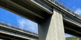 Autostrade – Nuovo controllo su viadotto San Francesco di Rapallo dopo la piastra caduta viadotto Rapallo San Francesco