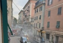 Certosa – Incendio in una profumeria di via Jori