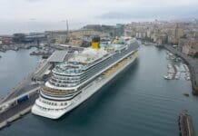 Costa Firenze partita da Savona per la prima crociera Costa Firenze