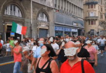 No Green pass, nuovo corteo a Genova, disagi per il traffico No green pass manifestazione