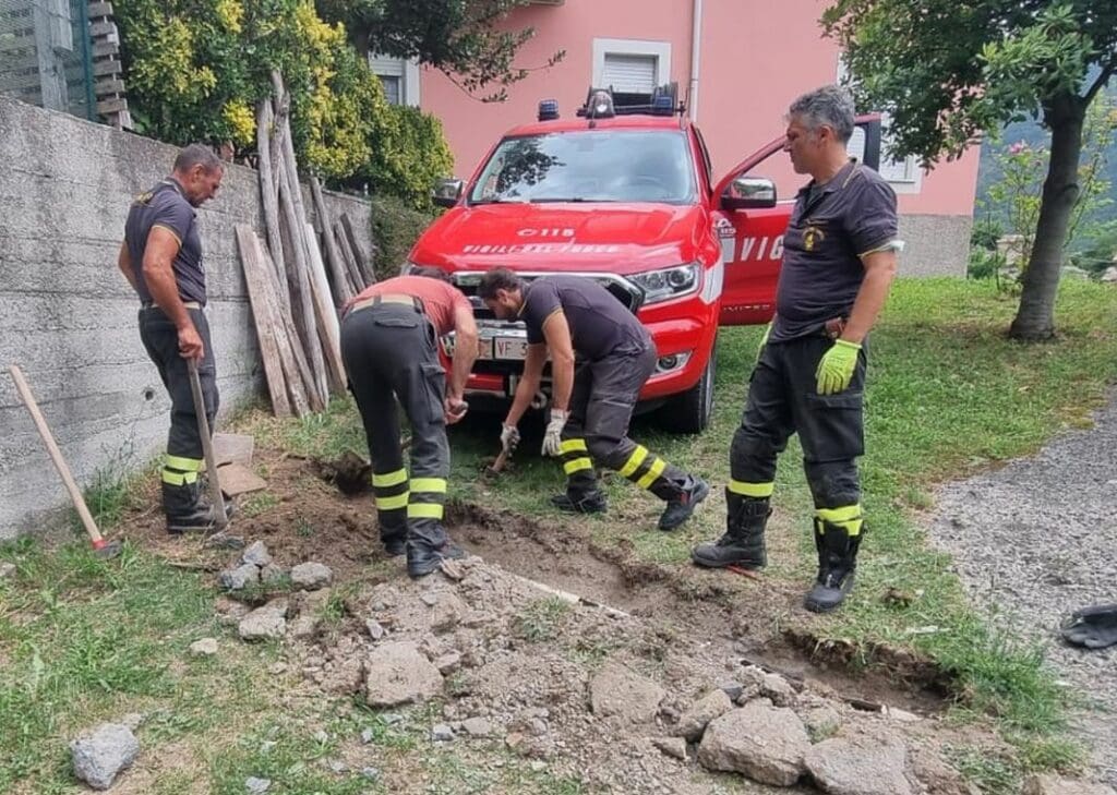 gatto salvato Borzonasca