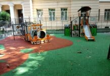 Marassi – Nuovo intervento sui giochi danneggiati di piazza Galileo Ferraris galileo ferraris Marassi giochi bambini
