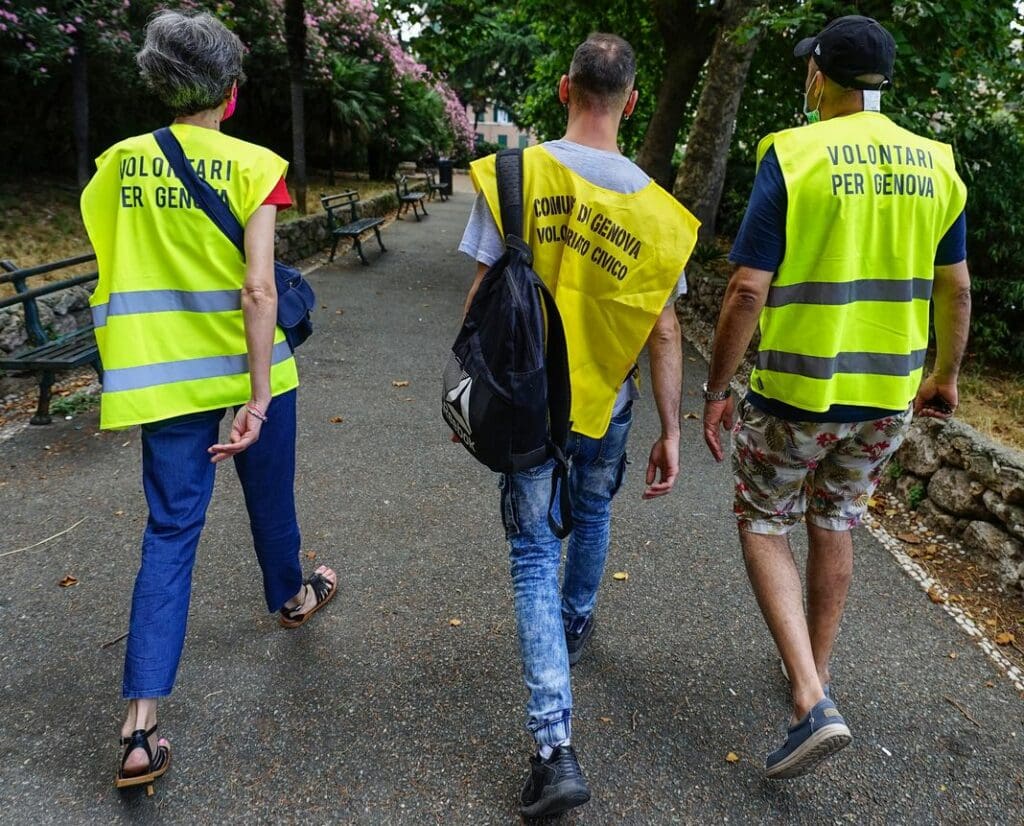 volontari reddito cittadinanza Genova