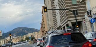 Genova – Lavori in corso Gastaldi, auto a passo d’uomo