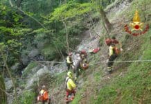 Bambino precipita in un dirupo al Passo del Bocco vigili fuoco