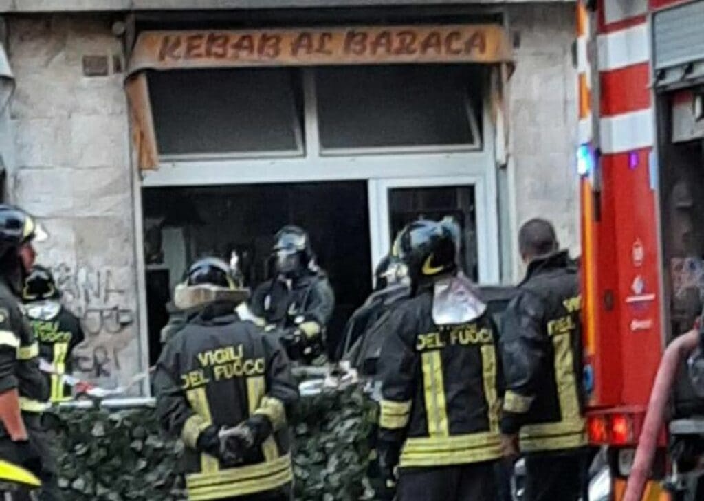 Marassi incendio kebab al Baraka