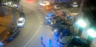 Castelletto, incidente nella notte, auto contro la saracinesca di un negozio incidente corso Firenze Castelletto