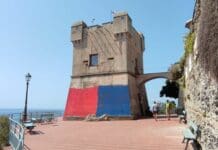 Torre Gropallo imbrattata dai vandali a Nervi, ancora nessun intervento Torre Gropallo vandali teppisti