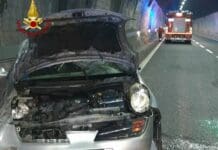 Incidente sull’autostrada A7 Genova – Milano, auto ribaltata a Busalla incidente Busalla A7