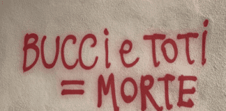 Genova – Scritte contro Toti e Bucci. “Offesa la città. I responsabili paghino”