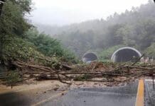 Autostrada A26 bloccata da una frana tra Ovada e Masone autostrada A26 chiusa frana