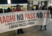 No Vax e No Green pass ancora in piazza a Genova, corteo per le vie della Foce no green pass genova