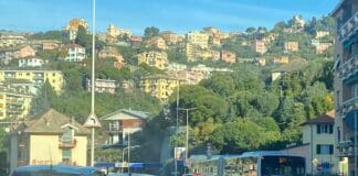 Genova, traffico in tilt in corso Europa