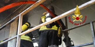 Voltri, incendio nel depuratore incendio depuratore voltri