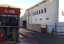 Voltri, incendio nei locali del depuratore