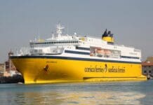 Coronavirus, dirottato a Vado Ligure il traghetto Corsica Ferries con 23 positivi a bordo Corsica Ferries Mega Express Five