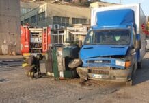 Genova – Scontro tra due mezzi in corso Perrone