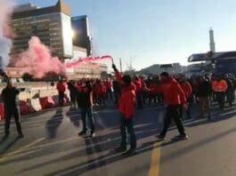 Sciopero dei lavoratori portuali contro i traffici di armi via nave