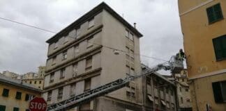 Caduta calcinacci, Via del Lagaccio chiusa per lavori