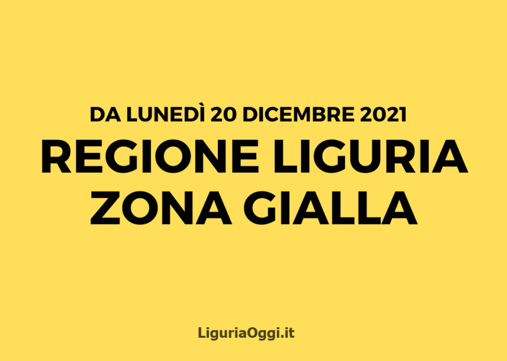 Liguria Zona Gialla covid