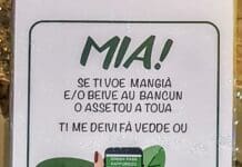 Obbligo di Green pass al bancone del bar e il cartello è anche in genovese