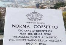 Ripulita la targa dedicata a Norma Cossetto imbrattata ieri
