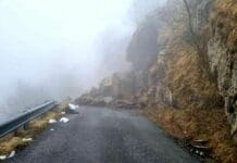 Frana a Pentema, ancora bloccata la strada per Torriglia