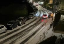 Rapallo, forte grandinata in serata, problemi al traffico grandinata Rapallo