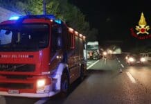 Camion prende fuoco sull’Autostrada A12 a Lavagna incendio camion autostrada A12 Lavagna