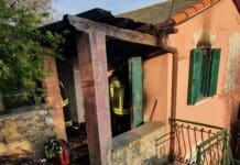 Recco, incendio in una villetta uccide tre cagnolini incendio verzemma recco