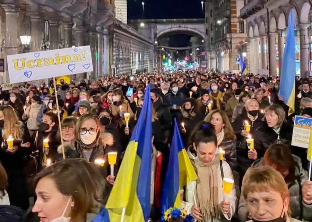 manifestazione ucraina genova