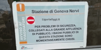 Euroflora, a Genova pronti per il via ma in stazione, a Nervi, i bagni sono chiusi euroflora Bagni stazione Nervi chiusi