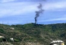 Genova, incendio vicino ai ripetitori del Righi incendio Righi