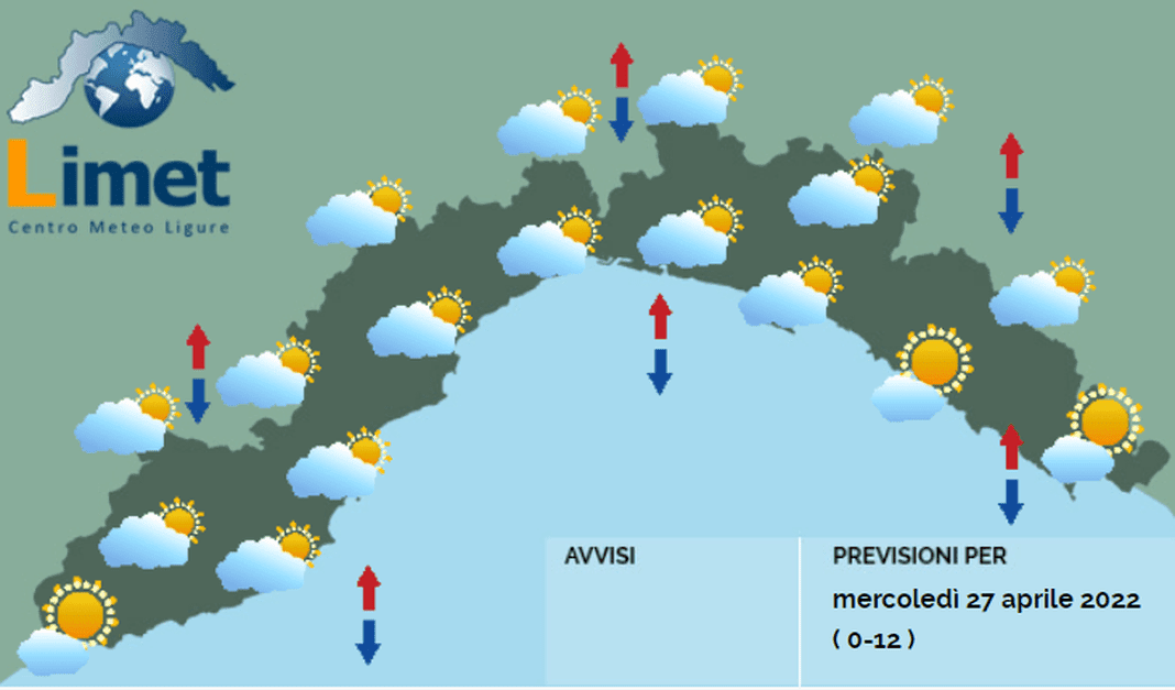 meteo 27 aprile 2022