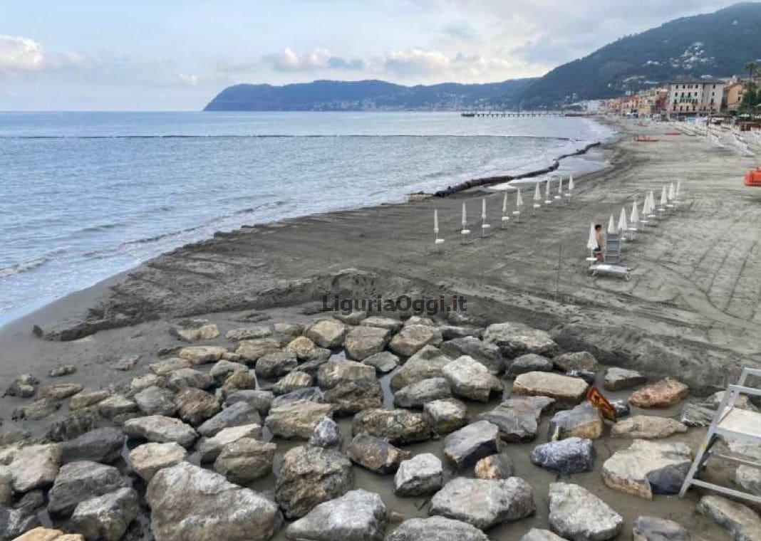 alassio spiaggia ripascimenti