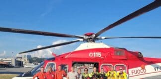 Genova, in servizio il nuovo elicottero Drago dei Vigili del Fuoco elicottero vigili del fuoco