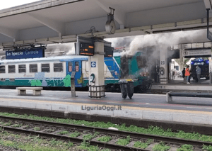 incendio stazione La Spezia