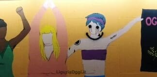 Genova, rovinato il nuovo murales del tunnel di Borgo Incrociati murales violenza donne vandalizzato Brignole
