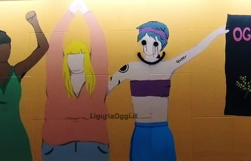 murales violenza donne vandalizzato Brignole