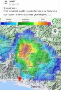 Centro Meteo Liguria Limet temporale 28 maggio 2022