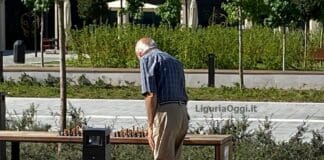 Mercato di corso Sardegna, l’appello: un ombrellone per Ezio che sfida tutti a scacchi Ezio scachi corso Sardegna Mercato
