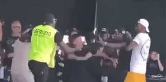 Goa Boa, rissa sul palco tra tecnici e rapper, un denunciato Goa Boa rissa palco