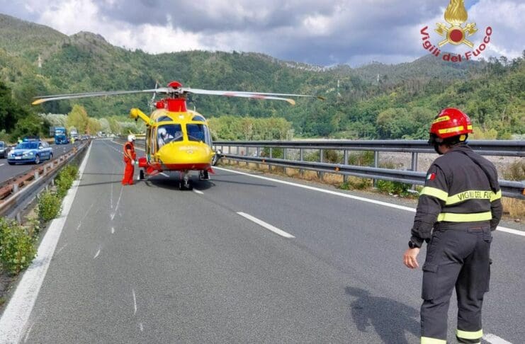 elicottero autostrada A12