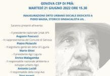 Genova, martedì inaugura l’Orto Urbano sociale dedicato a Piero Massa al Cep di Prà
