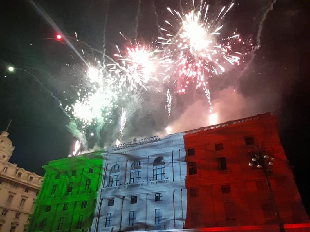 fuochi artificiali, festa repubblica Genova