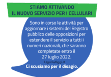 Registro delle Opposizioni al via oggi ma il sito per iscriversi non funziona Registro Opposizioni non funziona