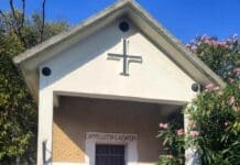 Genova, ridipinta la cappelletta dei Cacciatori imbrattata a Quezzi cappelletta Cacciatori Quezzi ristrutturata